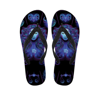 Virgo And Astrological Signs Print Flip Flops