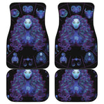 Virgo And Astrological Signs Print Front and Back Car Floor Mats