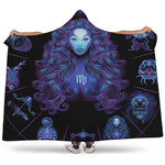 Virgo And Astrological Signs Print Hooded Blanket