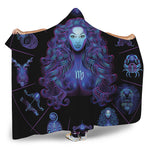 Virgo And Astrological Signs Print Hooded Blanket
