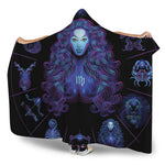 Virgo And Astrological Signs Print Hooded Blanket