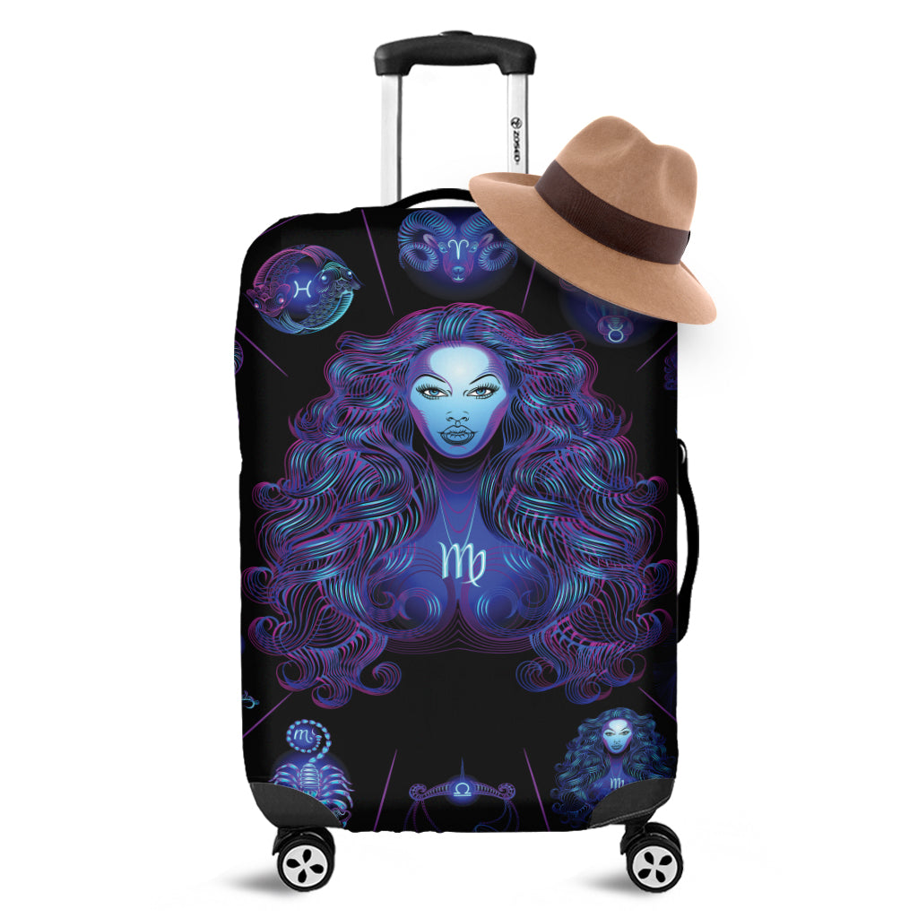 Virgo And Astrological Signs Print Luggage Cover
