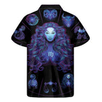Virgo And Astrological Signs Print Men's Short Sleeve Shirt
