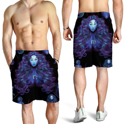 Virgo And Astrological Signs Print Men's Shorts