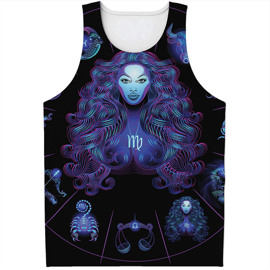 Virgo And Astrological Signs Print Men's Tank Top