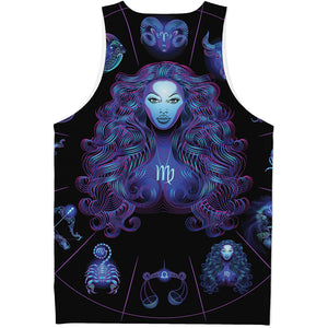 Virgo And Astrological Signs Print Men's Tank Top