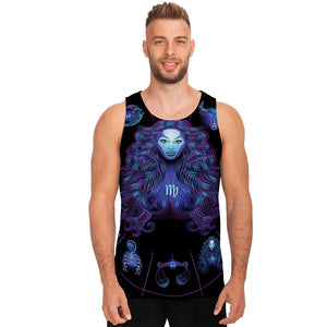 Virgo And Astrological Signs Print Men's Tank Top