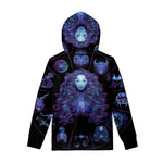 Virgo And Astrological Signs Print Pullover Hoodie