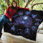 Virgo And Astrological Signs Print Quilt