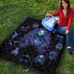 Virgo And Astrological Signs Print Quilt