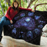 Virgo And Astrological Signs Print Quilt