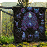 Virgo And Astrological Signs Print Quilt