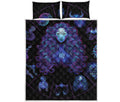 Virgo And Astrological Signs Print Quilt Bed Set