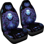 Virgo And Astrological Signs Print Universal Fit Car Seat Covers