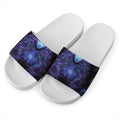 Virgo And Astrological Signs Print White Slide Sandals