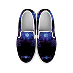 Virgo And Astrological Signs Print White Slip On Shoes