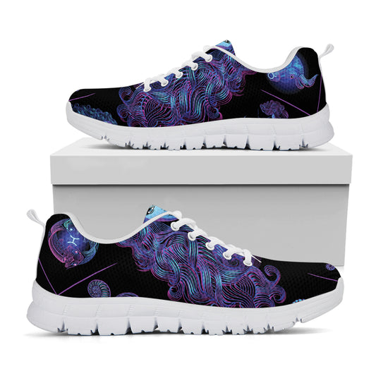 Virgo And Astrological Signs Print White Sneakers