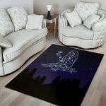 Virgo Constellation Print Area Rug