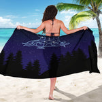 Virgo Constellation Print Beach Sarong Wrap
