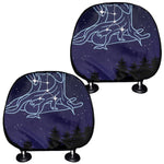 Virgo Constellation Print Car Headrest Covers