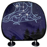 Virgo Constellation Print Car Headrest Covers