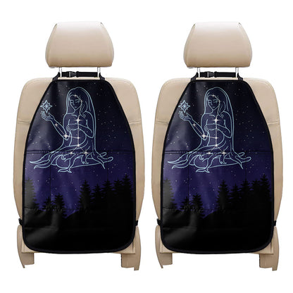 Virgo Constellation Print Car Seat Organizers