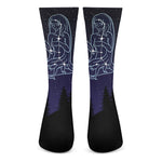 Virgo Constellation Print Crew Socks