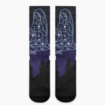 Virgo Constellation Print Crew Socks