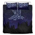 Virgo Constellation Print Duvet Cover Bedding Set