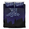 Virgo Constellation Print Duvet Cover Bedding Set