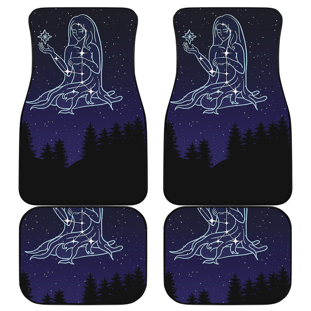 Virgo Constellation Print Front and Back Car Floor Mats