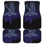 Virgo Constellation Print Front and Back Car Floor Mats