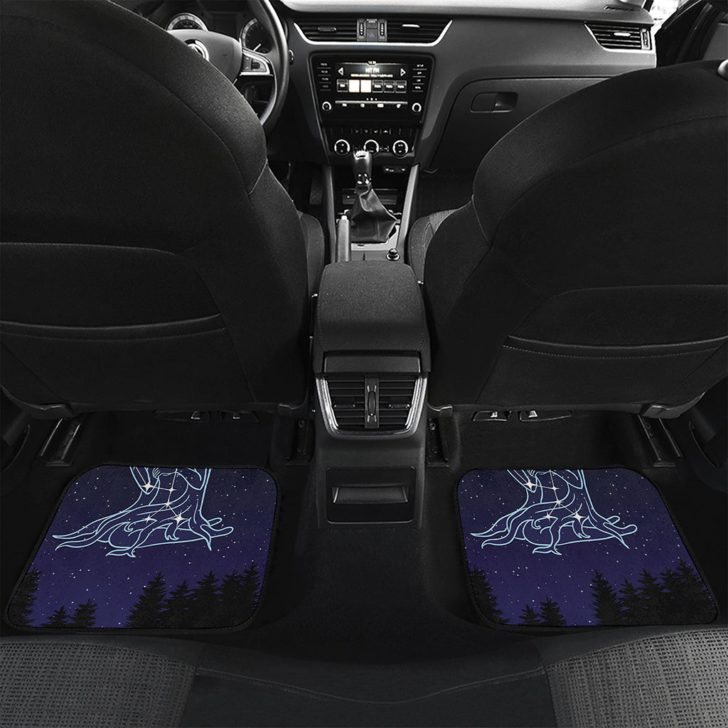 Virgo Constellation Print Front and Back Car Floor Mats