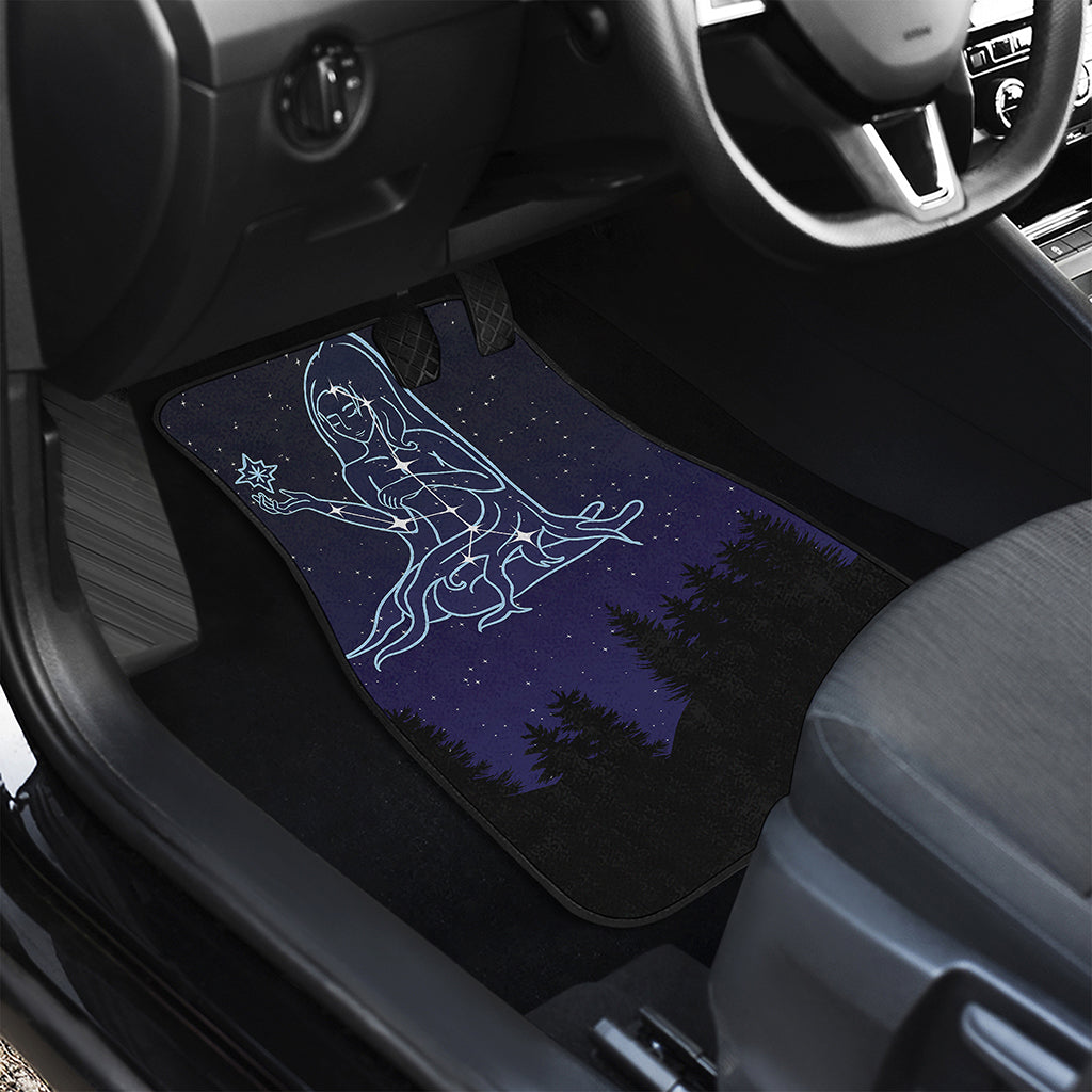 Virgo Constellation Print Front and Back Car Floor Mats