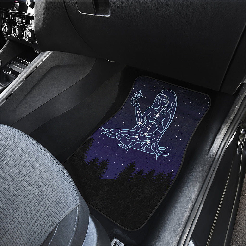 Virgo Constellation Print Front and Back Car Floor Mats