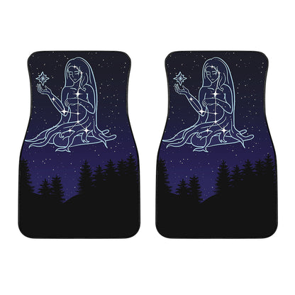 Virgo Constellation Print Front Car Floor Mats
