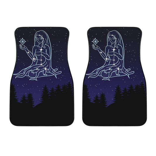 Virgo Constellation Print Front Car Floor Mats