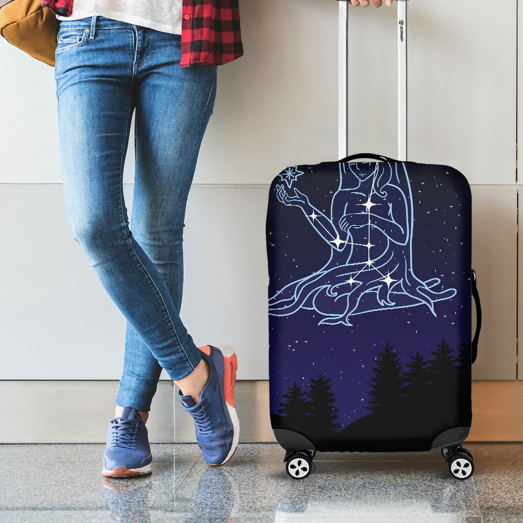 Virgo Constellation Print Luggage Cover