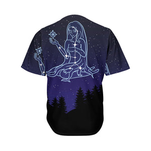 Virgo Constellation Print Men's Baseball Jersey