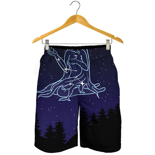 Virgo Constellation Print Men's Shorts