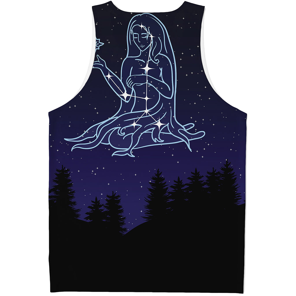 Virgo Constellation Print Men's Tank Top