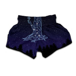 Virgo Constellation Print Muay Thai Boxing Shorts