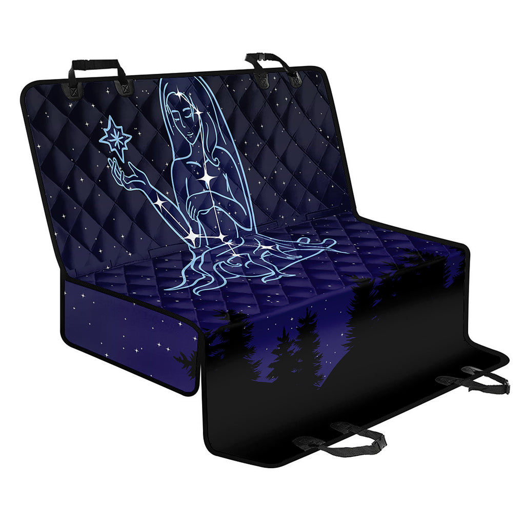 Virgo Constellation Print Pet Car Back Seat Cover