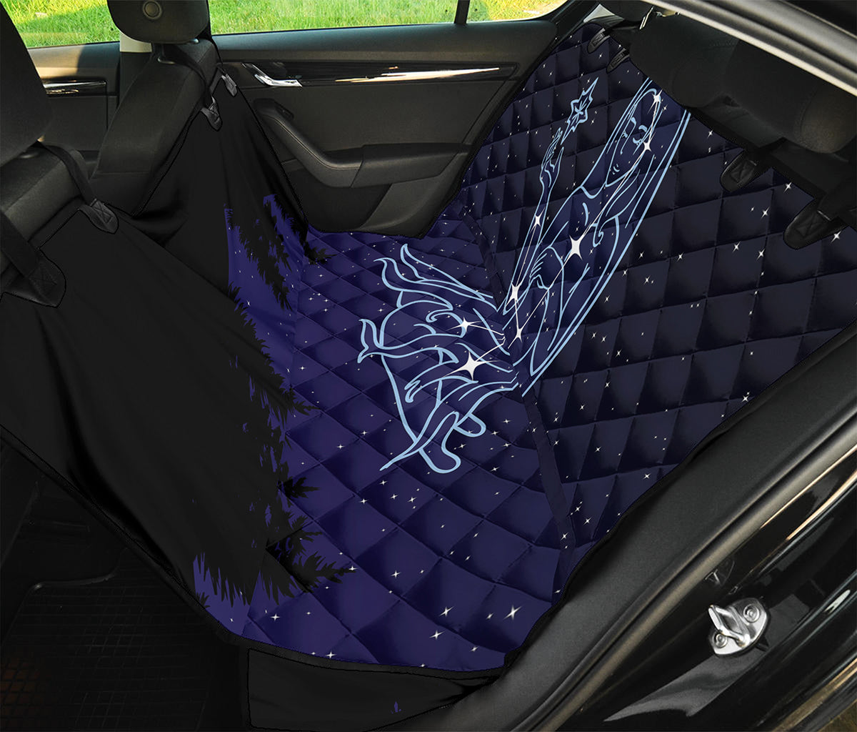 Virgo Constellation Print Pet Car Back Seat Cover