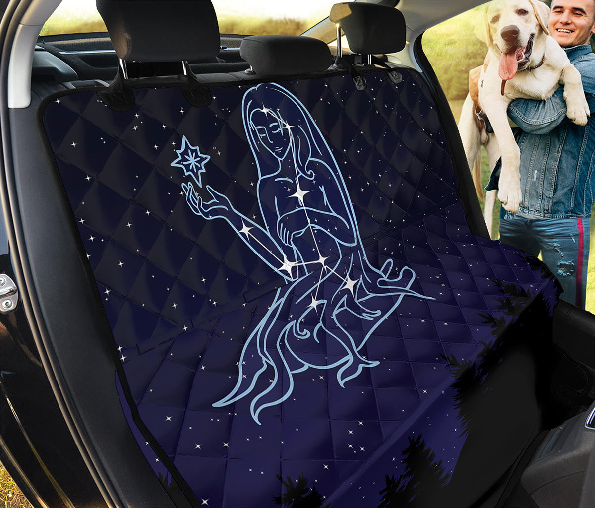 Virgo Constellation Print Pet Car Back Seat Cover