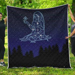 Virgo Constellation Print Quilt