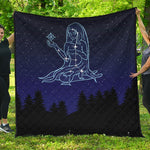 Virgo Constellation Print Quilt