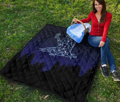 Virgo Constellation Print Quilt