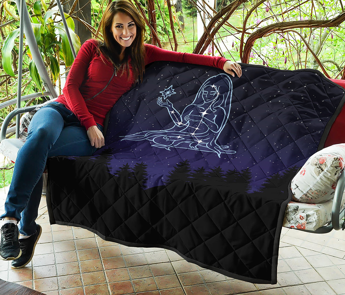 Virgo Constellation Print Quilt