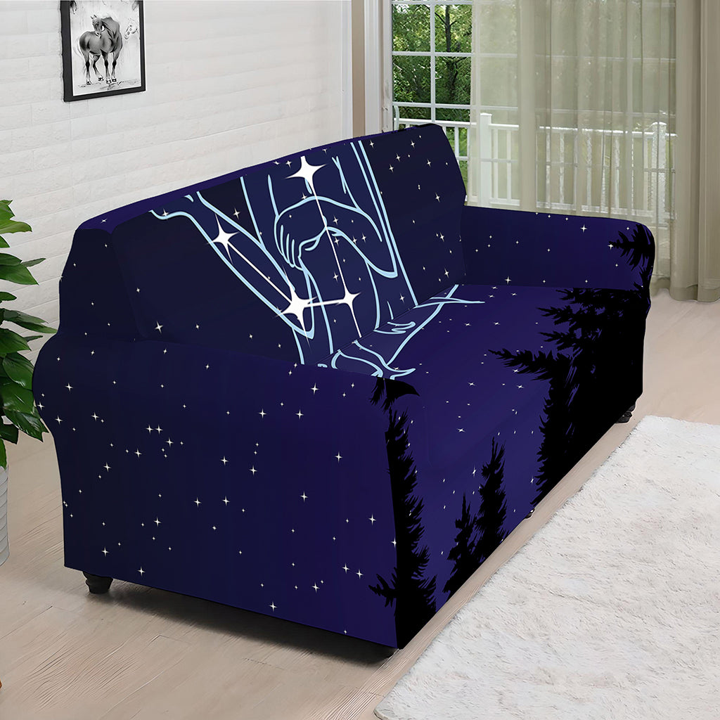 Virgo Constellation Print Sofa Cover
